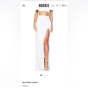 Nookie brand Whitney skirt in white